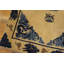 Tapis brun clair à motif de baotou chinois des années 1900 et beige 3 pi 10 po x 6 pi 2 po