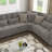 Oliveras Reversible L-Shaped Sleeper Sofa Sectional w/ Storage Seats for Living Room-1673150210-1673150209
