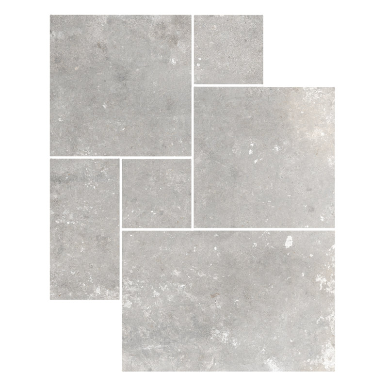 Carrelage en porcelaine Windcrest, Gris clair