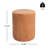 Evie Outdoor Patio Round MGO Side Table, Brown