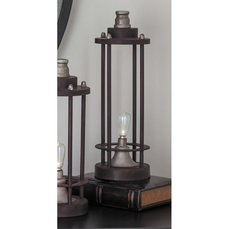 Lampe de table d'intérieur Oquendo, H 13 po x l 4 po x P 4 po