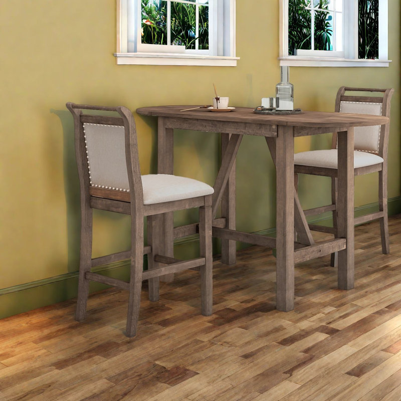 Extendable Dining Table Sets(must Include Both Table And Chair) Rustic Wood