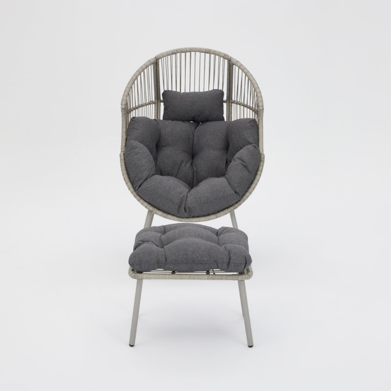 Tyle Outdoor Garden Chair, Grey, Dark Grey