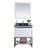 Riey 30'' Single Bathroom Vanity with Marble Top-925425887-918340082