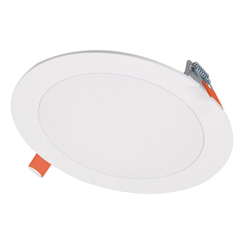 White 6-Inch Matte LED Canless Recessed Downlight