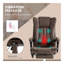 Chaise de bureau en microfibre, chaise d'ordinateur à haut dossier avec massage à 6 points, chaleur, hauteur réglable et repose-pieds rétractable-262349201-262349206
