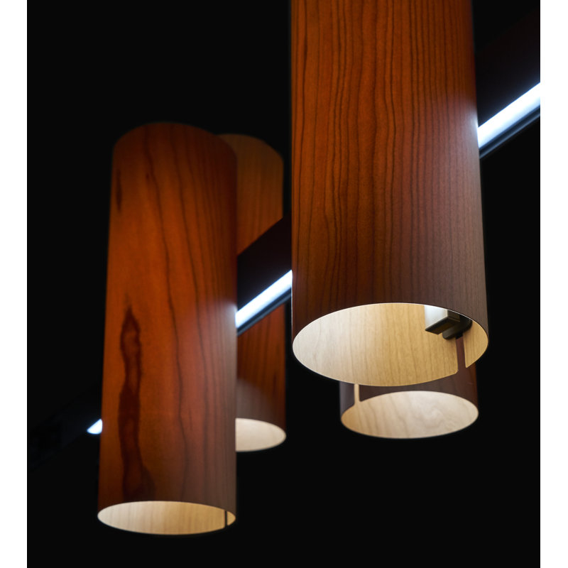 Black Note 8 - Light LED Pendant, Matte Black, Ivory White, 2700K Bulb Temperature