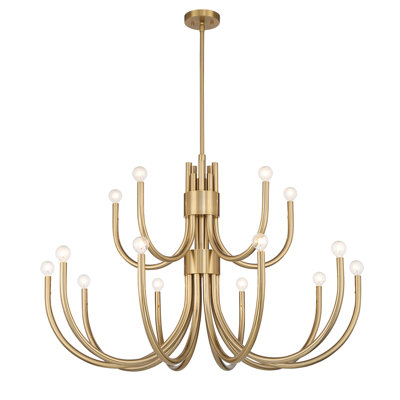 Lustre style chandelier 15 lumières Sorrento
