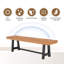 Solid Wood Acacia Outdoor Bench