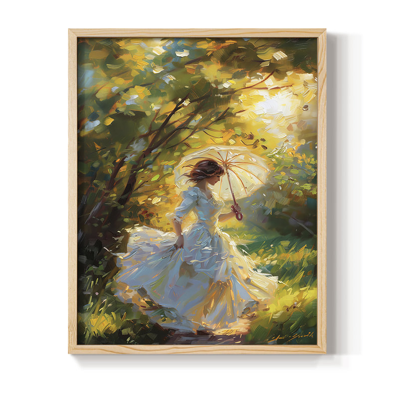 «WOMEN Series DCCCLI», reproduction encadrée - bois massif, Naturel, H 11 po x l 9 po