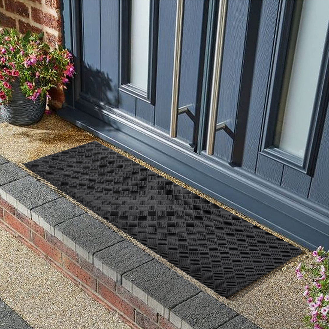 Anti-slip Recycled Rubber Doormat - 60cm X 40cm