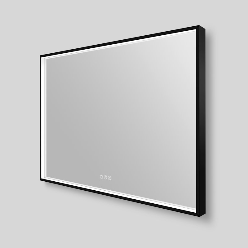 Streamline Rectangular Framed LED Bathroom Vanity Mirror with Defogger, Dimmability, Colour Temperature Change