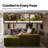 114'' L-Shaped Cloud Sectional Sofa with Chaise-1069440019