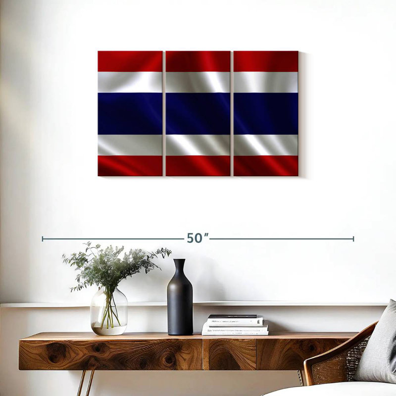 Drapeau de la Thaïlande, H 20 po x l 33 po