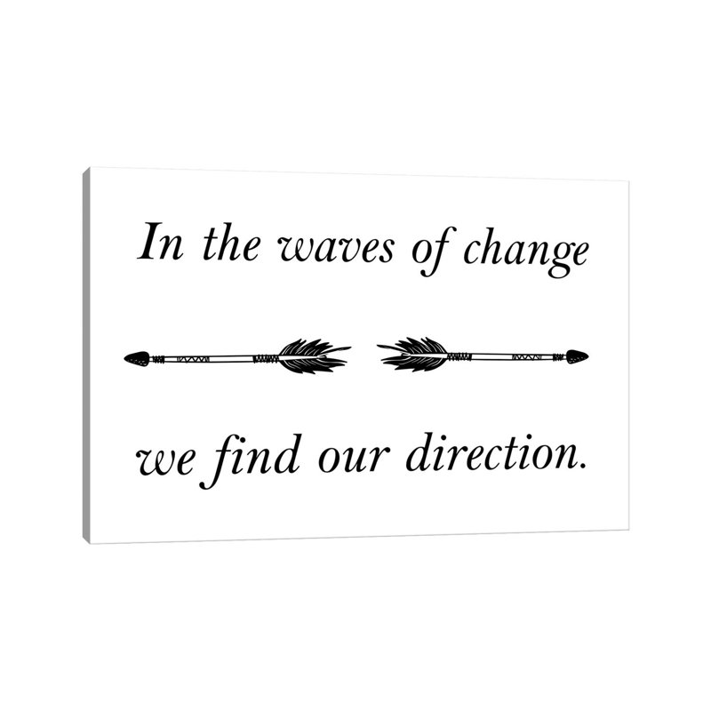 In The Waves Of Change 1 Piece Wrapped Canvas Wall Art, 20.32 cm H x 30.48 cm W