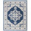 Tapis oriental bleu marine / crème Aurelle-32706521