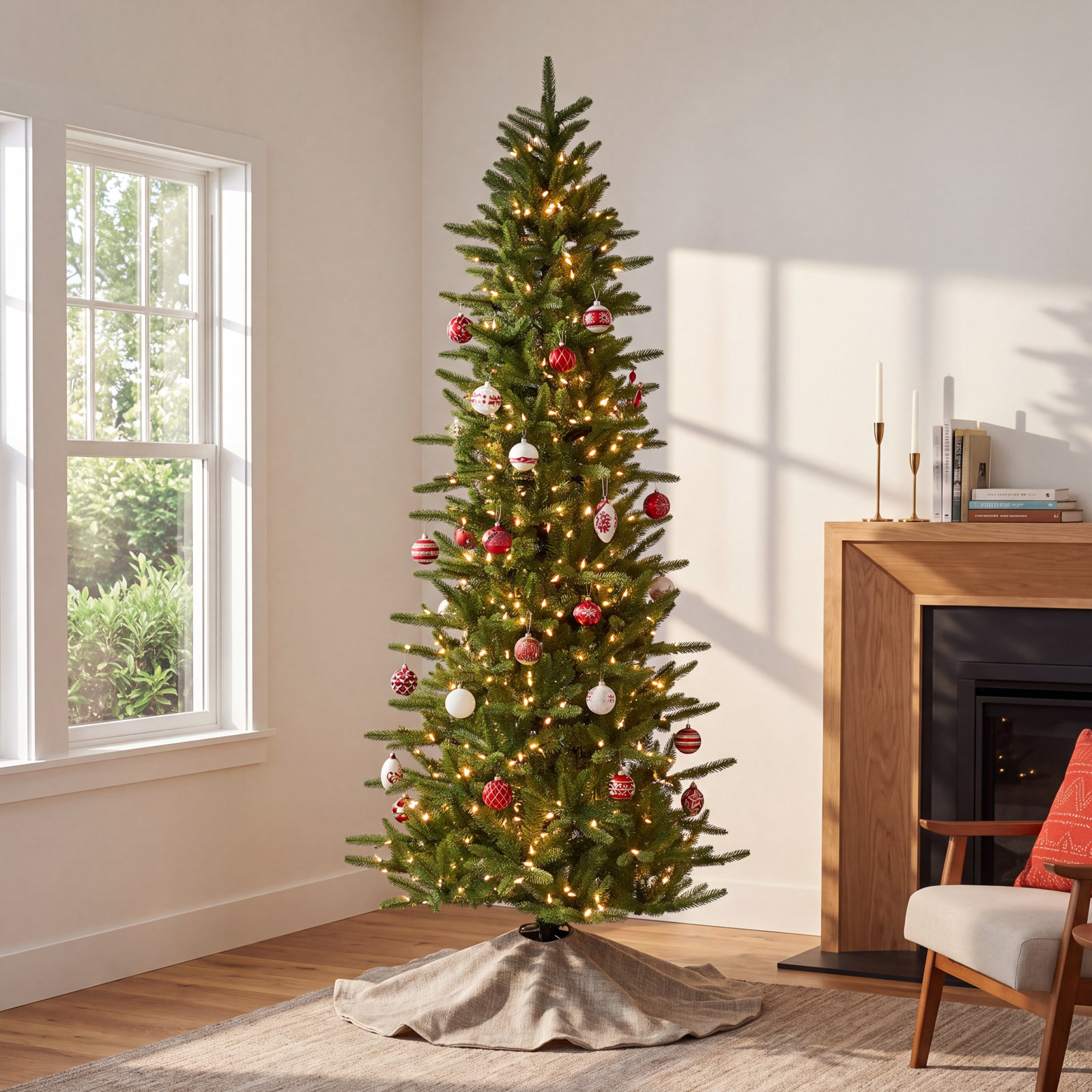 Carmel Pine Pre-Lit Tree, 90" H