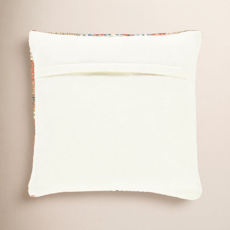 Vince Geometric Jute Blend Throw Pillow, Polyester/Polyfill