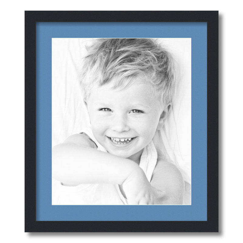 Matte Picture Frame with Mat, Liberty Blue