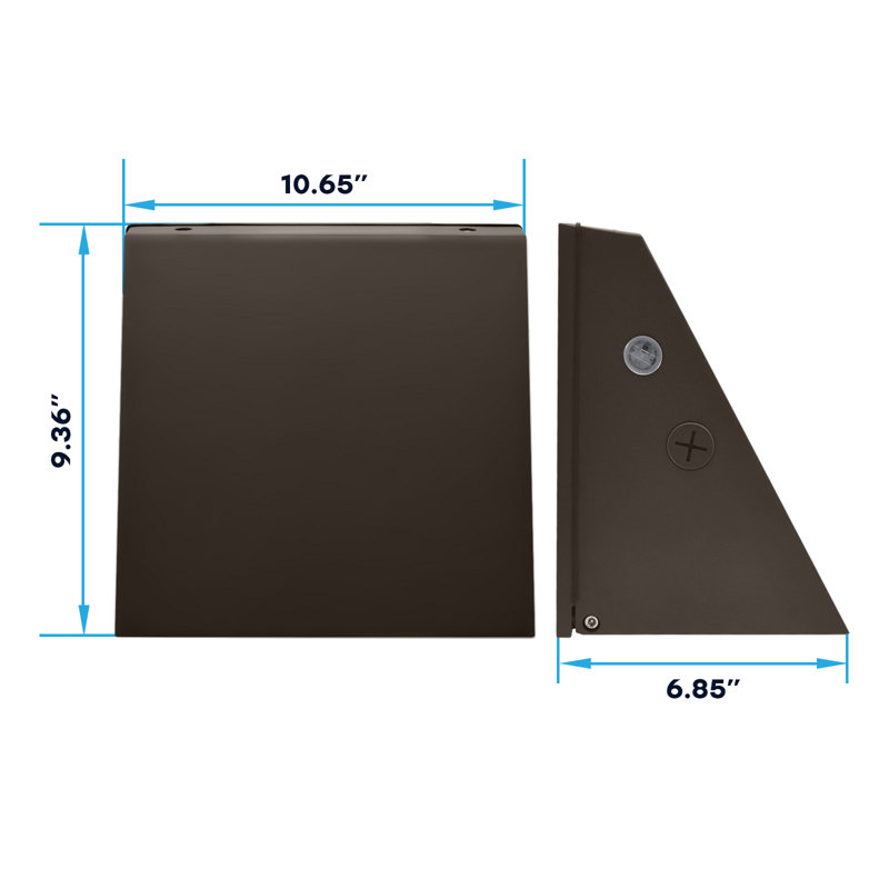 Luminaire à découpage mural à DEL Luxrite, 30 W-60 W, 3 W, jusqu'à 8100LM, optique TII / T III / TIV, photocellule Dusk to Dawn, IP65, à intensité variable, UL et DLC Premium
