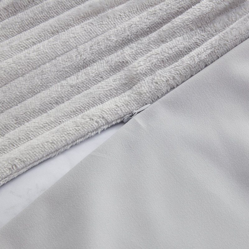 Duvet Cover, Silver/Gray, Queen Duvet Cover + 2 Standard Shams