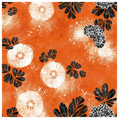 Housses de couette orange et noires
