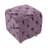 Exquisite Purple Velvet Bedroom Foot Rest Stool - High Foam, Relaxing Living Room Storage Chair Frame, Versatile Use-1754429187