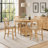 Light Oak Oval 60-Inch Counter Height Extension Dining Table