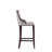 Fifth Avenue Traditional Vegan Leather Upholstered Beech Wood Bar Stool in Light Gray-53598449-98788204