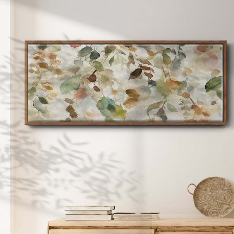Fall Cascade- Framed Canvas, 8" H x 20" W