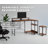 Computer Desk With Reversible L Shaped, Corner Desk With Monitor Stand,Power Outlets And LED Lights-1911837721