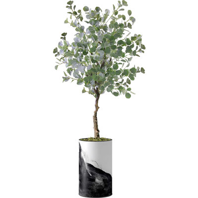 57'' Faux Eucalyptus Plant in Planter