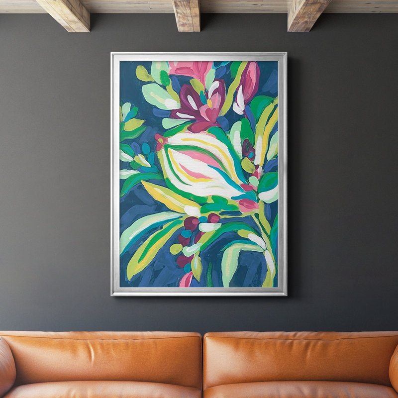 «Blue Tropics II», reproduction encadrée de qualité supérieure - prête à être accrochée, H 42,5 po x l 30,5 po x P 1,25 po