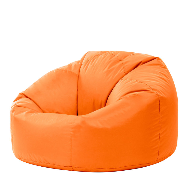 Teen Classic Water-Resistant Bean Bag Chair, Orange