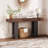 63 Inch Extra Long Console Table with Power Outlet, USB & Type-C Ports, Narrow Sofa Entryway Table for Hallway & Foyer-323463433-323463432