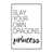 Toile blanche encadrée