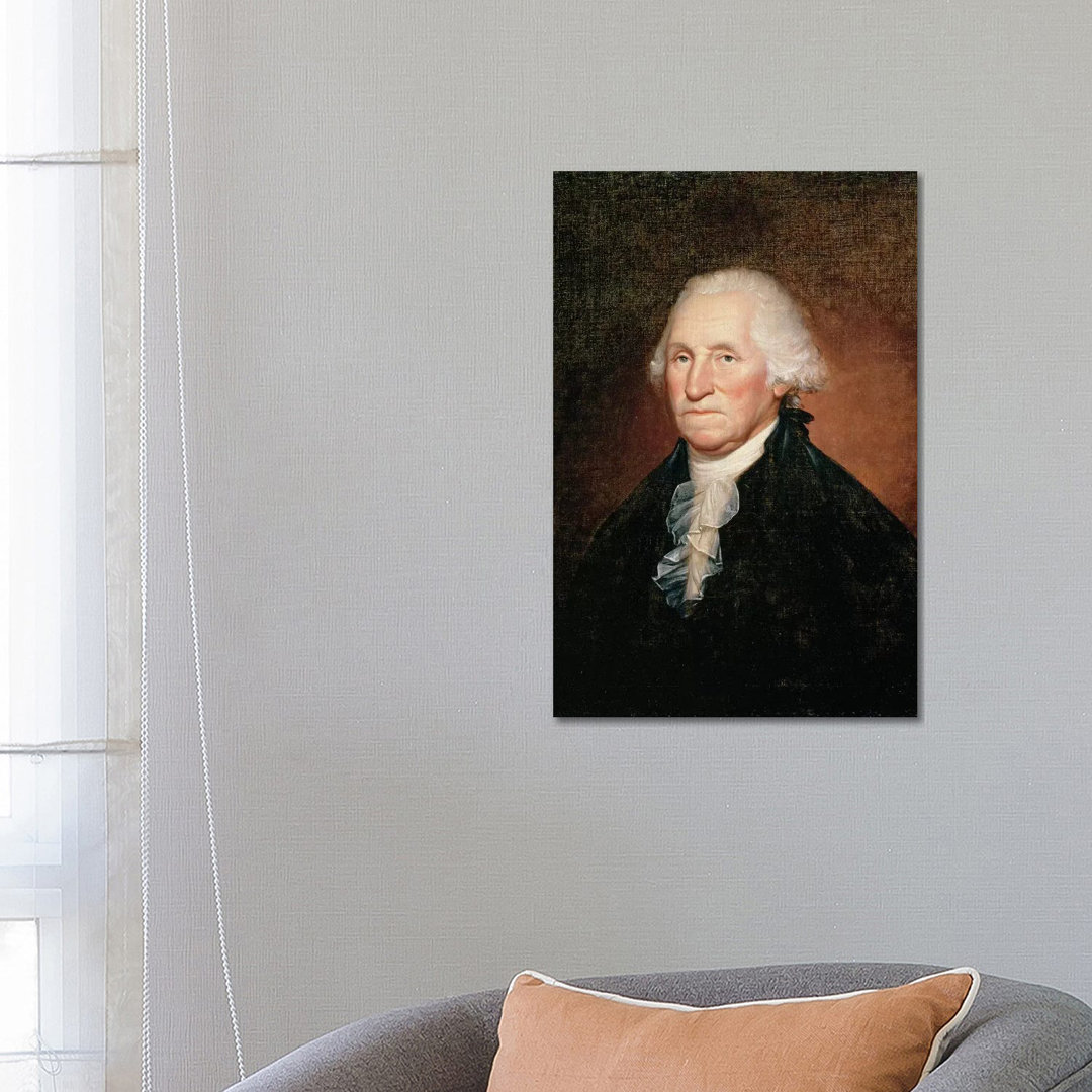 George Washington 1795 by Rembrandt Peale - Wrapped Canvas Print