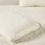 Grand couvre-lit 3 pièces crème - plissé en coin, microfibre, rembourré, tissu en microfibre paisible, qualité supérieure
