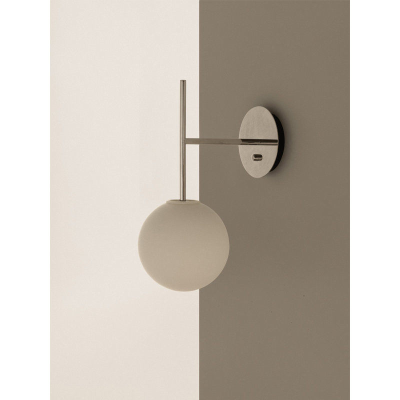 TR 1 - Light Armed Sconce, Polished Steel