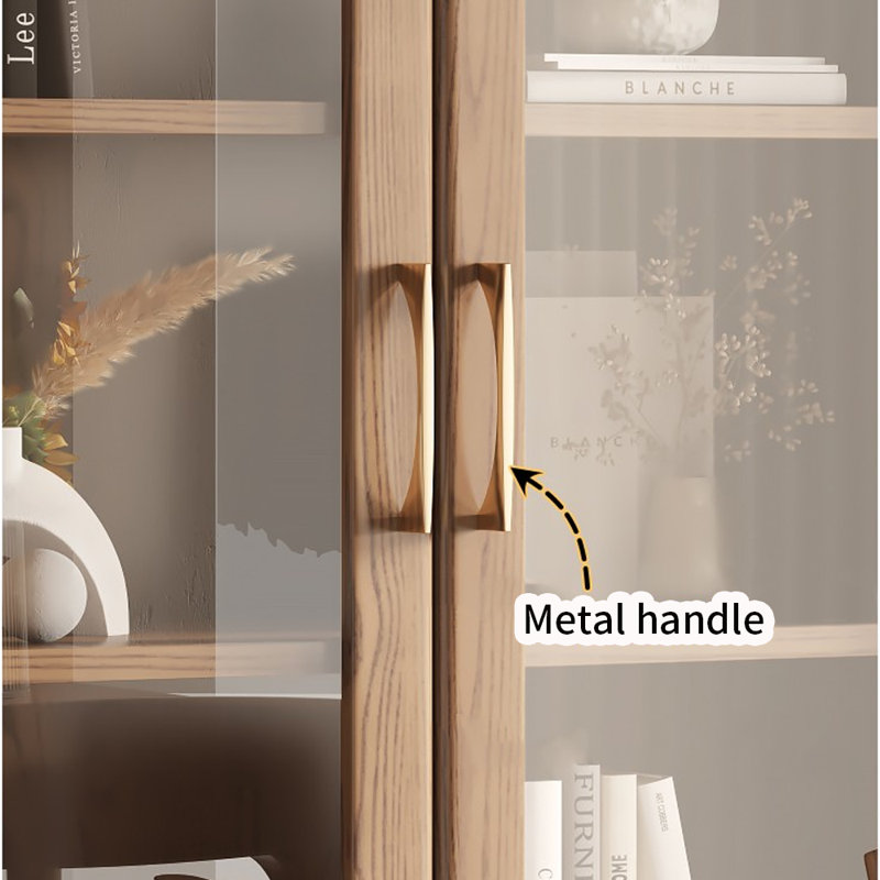 Modern simple style solid wood bookcase