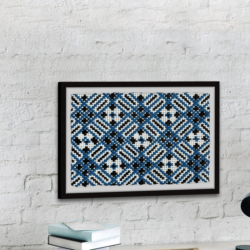 Contrasting Patterns - Single Picture Frame Print, 41cm H x 61cm W x 3.81cm D