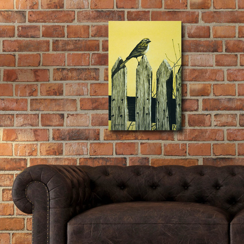«Picket Fence» par Ron Parker, art mural en verre acrylique, H 24 po x l 16 po x P 0,2 po