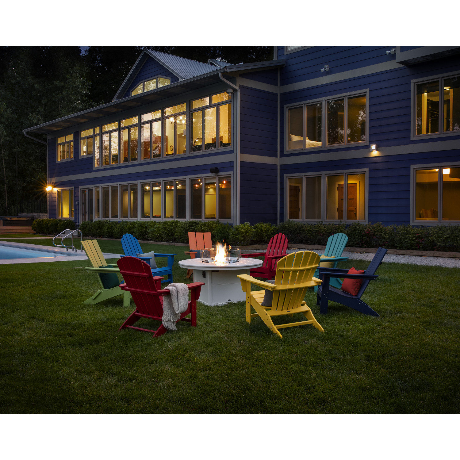 POLYWOOD® Classic Adirondack Chair, Sunset Red