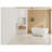 Wall-Mounted Vanity Cabinet with Mirror, Imitation Oak Finish Bathroom Storage Unit