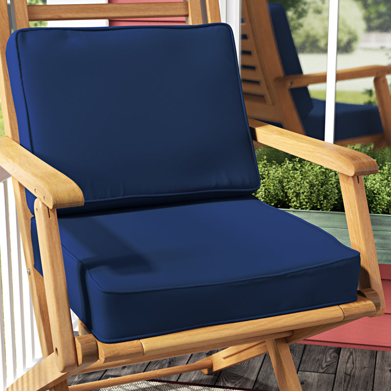 Coussin de siège / dossier Provo Sunbrella, Toile bleu marine Sunbrella®, l 23,5 po x P 23 po
