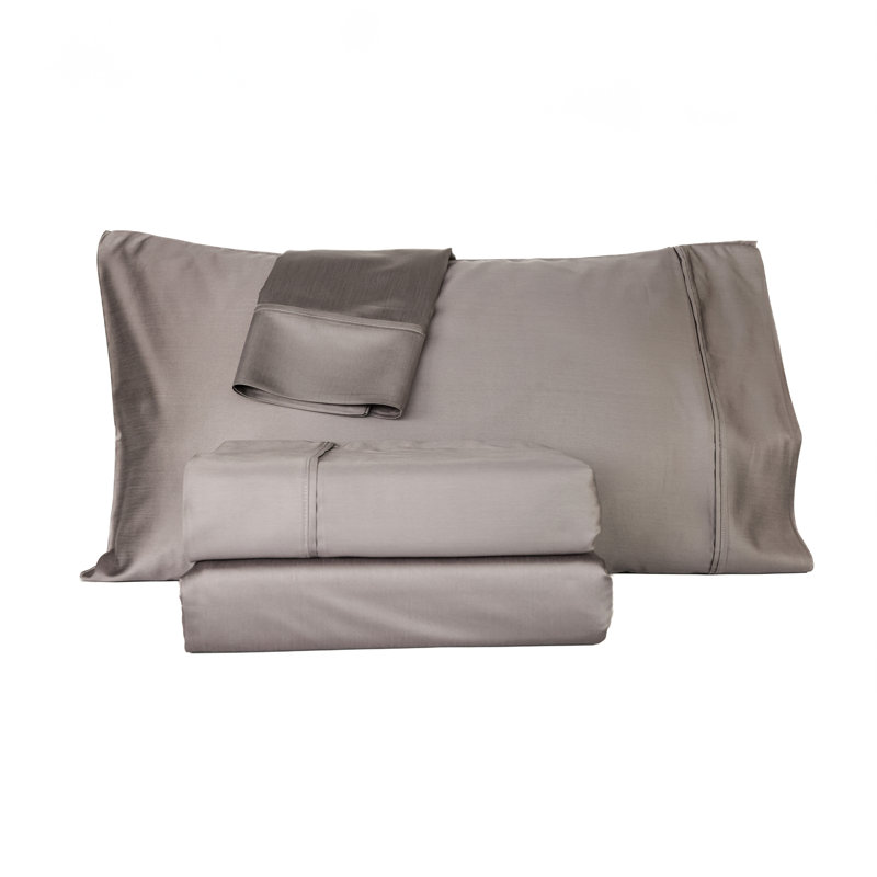 Botanical Dream 1000 Thread Count Bamboo Blend 4pc. Sheet Set, Quartz, King 4pc. Sheet Set