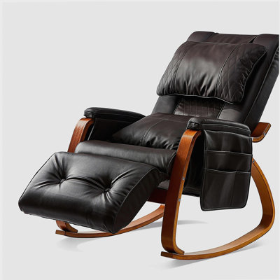 MASSAGE Comfortable Relax Rocking Chair Brown