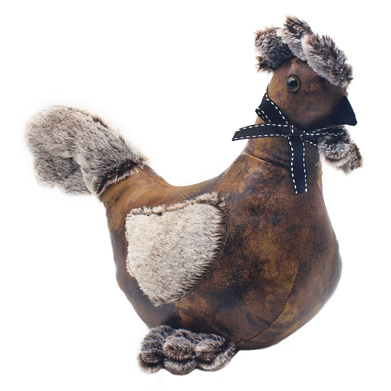 Kami Chicken Faux Leather Draft Excluder