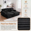 Très grand canapé-lit double surdimensionné avec revêtement moelleux, ports USB, porte-gobelets et coussins de soutien pour un confort et une commodité ultimes.-133426803