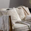 Quinby Cream Square Cushion